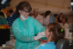 Last year's Mission of Mercy Dental Outreach in Asheville served nearly 1,000 patients, providing them with more than $400,000 in dental care at no cost. Photo courtesy of the Eblen Charities.