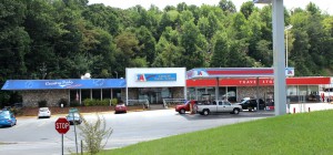 The nonprofit environmental advocacy group Western North Carolina Alliance used the citizen suit provision of the federal Clean Water Act to compel Ohio-based Travel America Operating LLC to settle with the state of North Carolina over wastewater permit violations at their Candler Travel Center. Katie Bailey/Carolina Public Press