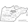Cherokee County, N.C., map courtesy of the U.S. Census Bureau, via Wikipedia.