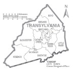 Transylvania County, N.C., map courtesy of the U.S. Census Bureau, via Wikipedia