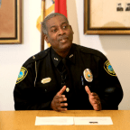 APD Chief William Anderson announces the hiring of a new evidence-room manager. Anderson says he now knows who was responsible for the APD's missing items, but won't say more until the investigation is complete. Colby Rabon/Carolina Public Press